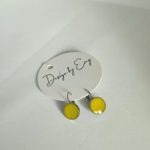 Dormeuse jaune 12 mm acier inoxydable