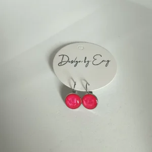 Dormeuse rose fluo 12 mm acier inoxydable